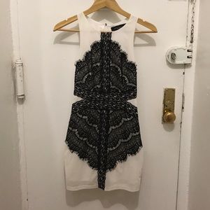White Lace Mini Dress